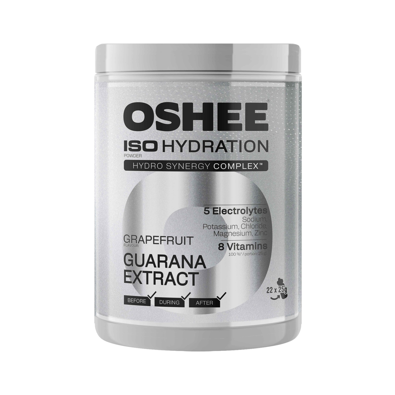 5905868422634 OSHEE Hydration Powder Grapefruit Jar 550g Oshee Polska