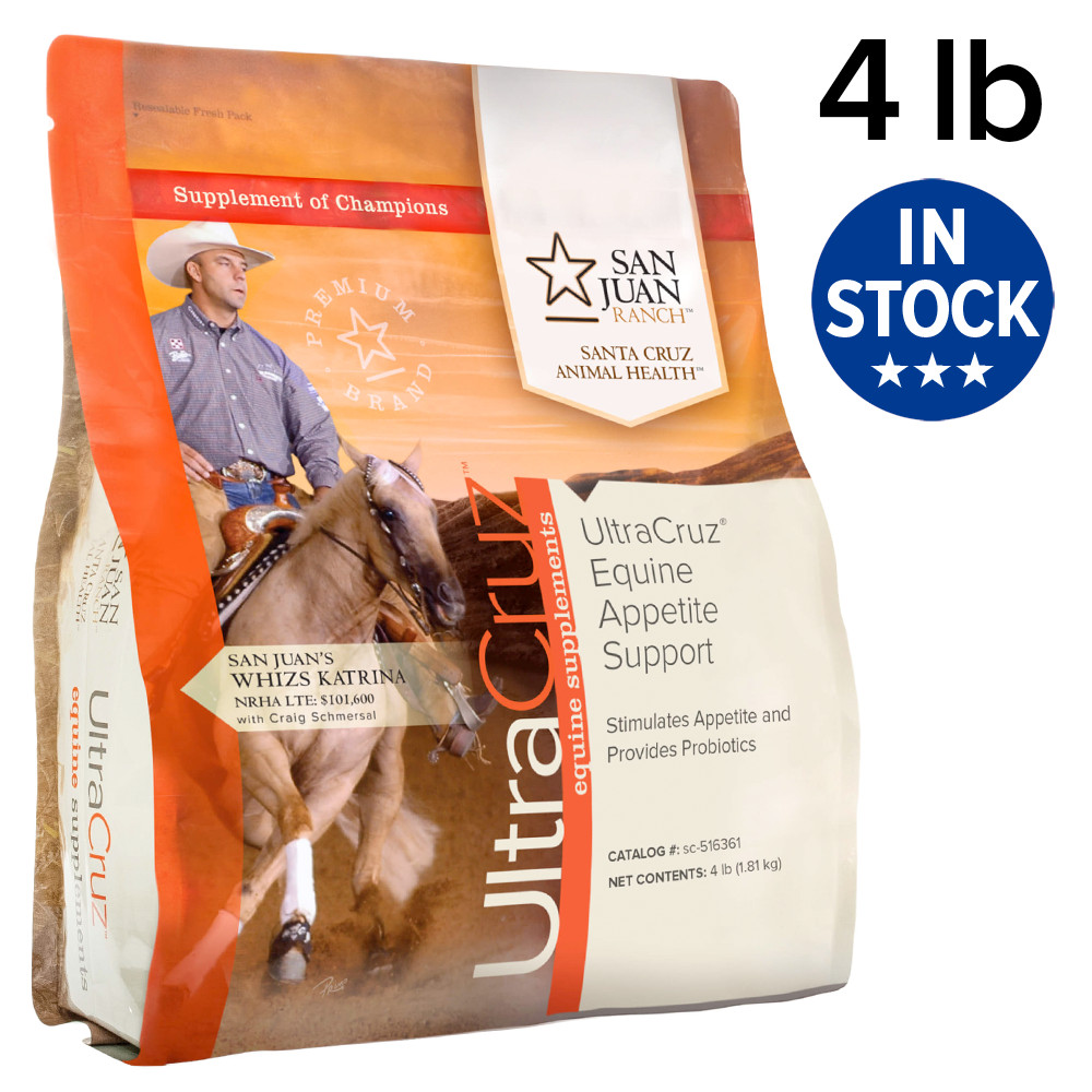 UltraCruz Equine Appetite Booster Supplement for Horses, 4 lb, Pellet (32 Days)