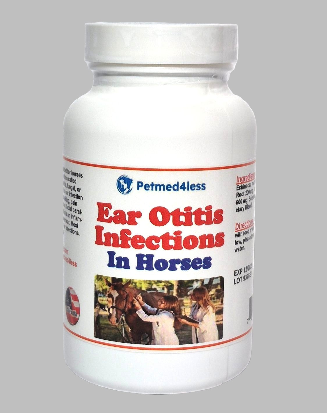 INFECTION DEL OIDO EN CABALLOS – OTITIS – MATA BACTERIA Y HONGOS 120 caps – USA