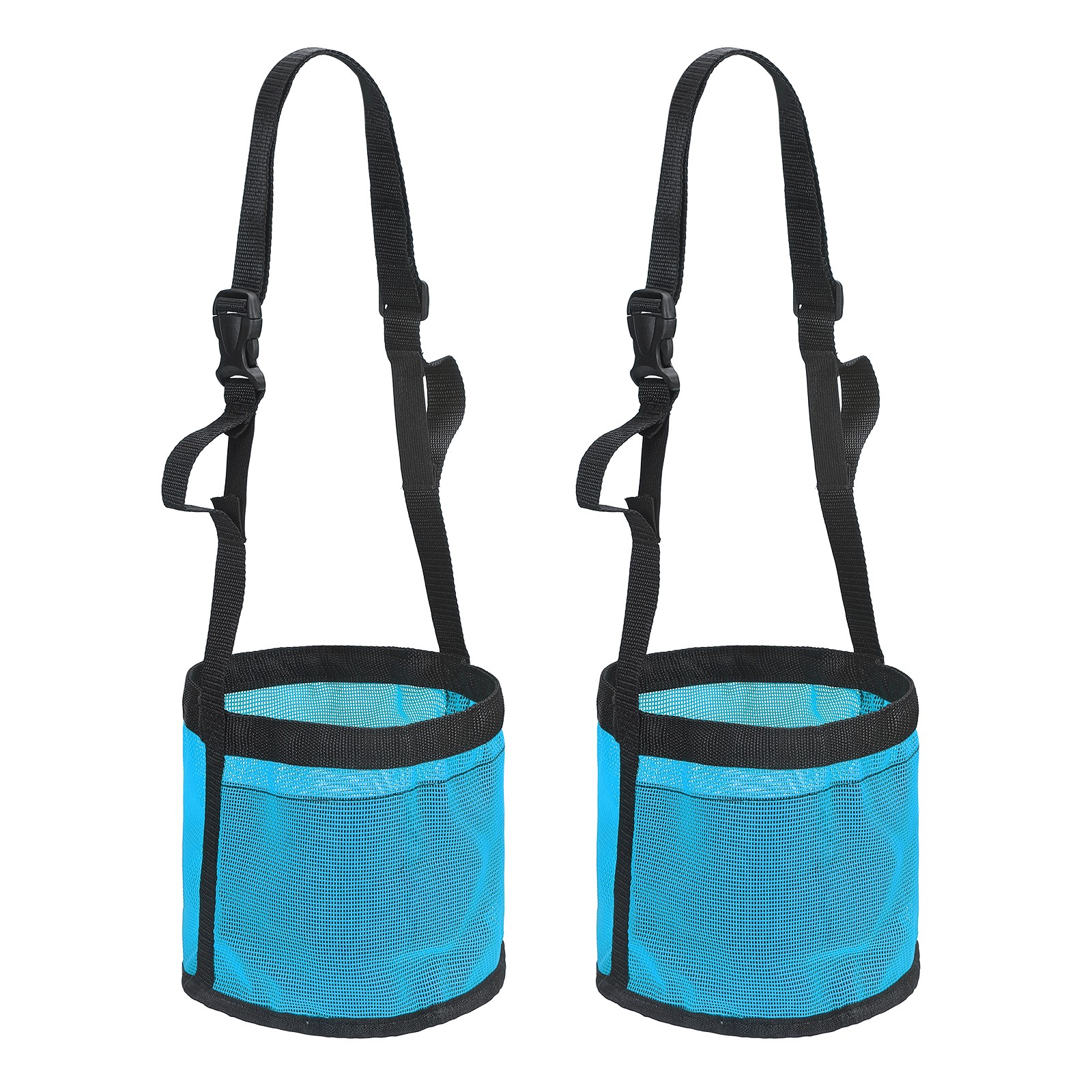 2Pcs Horse Feed Bag Blue S Intended for Horse Feeding Grain
