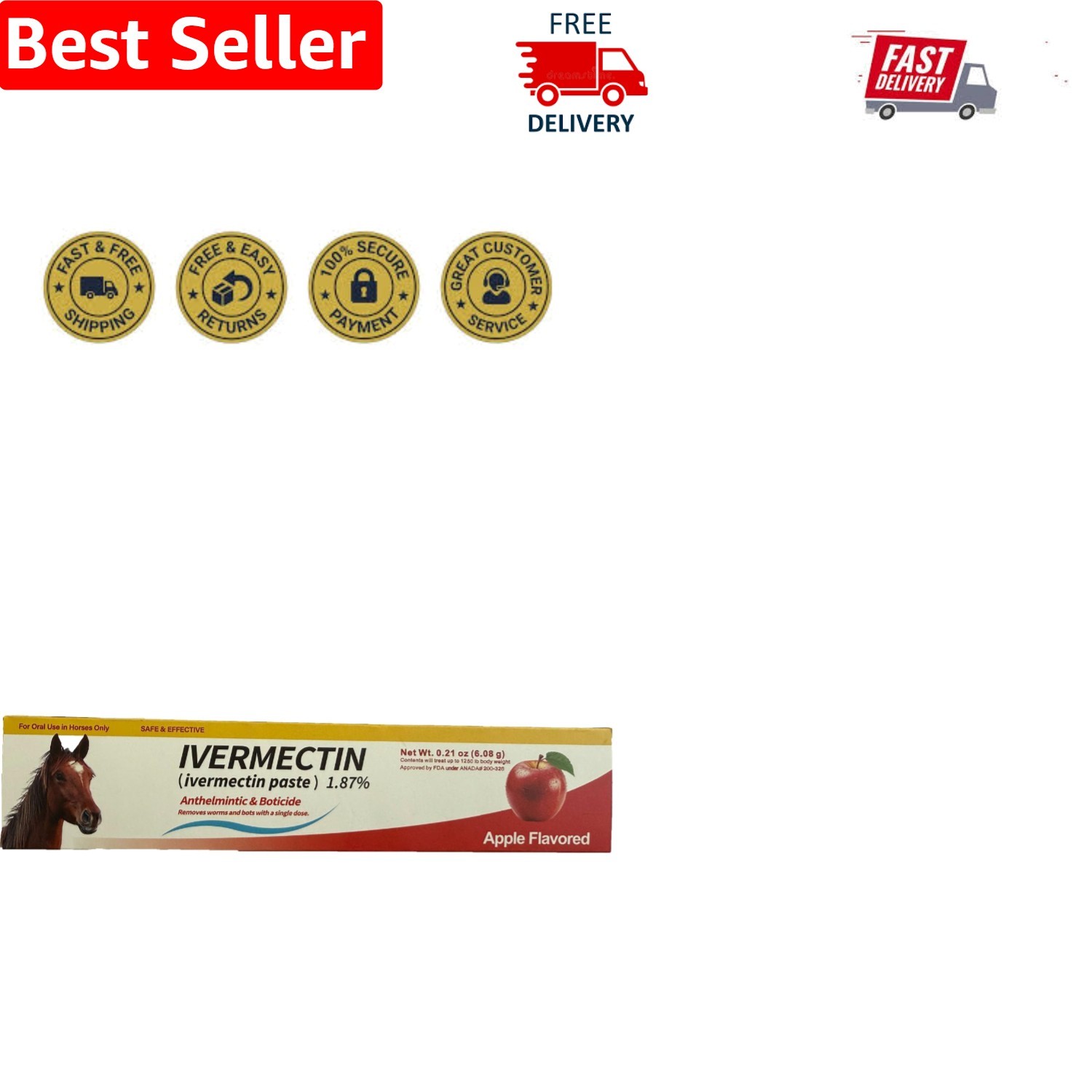 Versatile Horse Use Paste – Convenient 1 Pack, 0.21oz for Owners