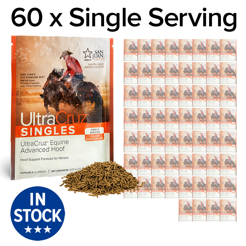 UltraCruz Equine Advanced Hoof Horse Supplement, 60 Single Serv Pellet (60 Day)