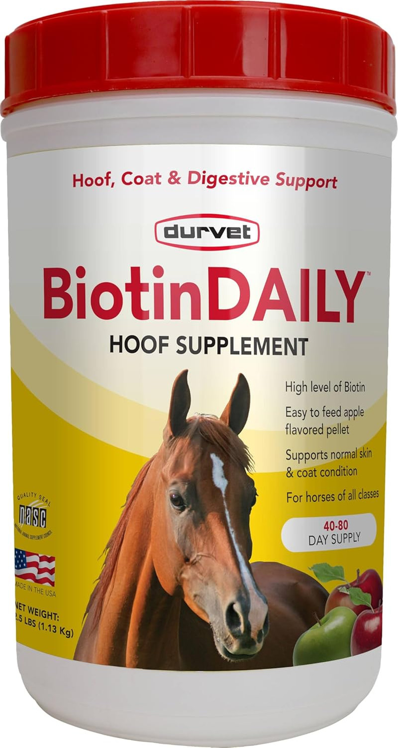 01 0027 Biotin Daily Horse Hoof Care, 2.5 Lb