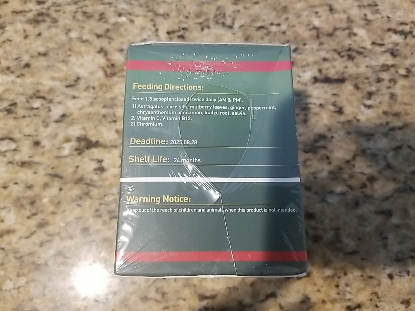 Equine Insulin Resistance Supplement for Horses .44lbs 200GRAMS. EXP 08/2025 NEW