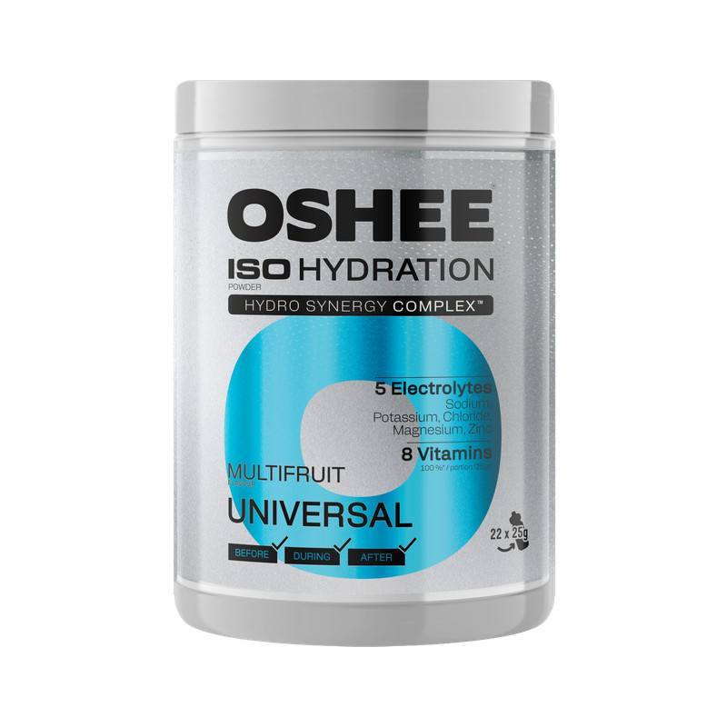 5905868422597 OSHEE Hydration Powder Multifruit Jar 550g Oshee Polska