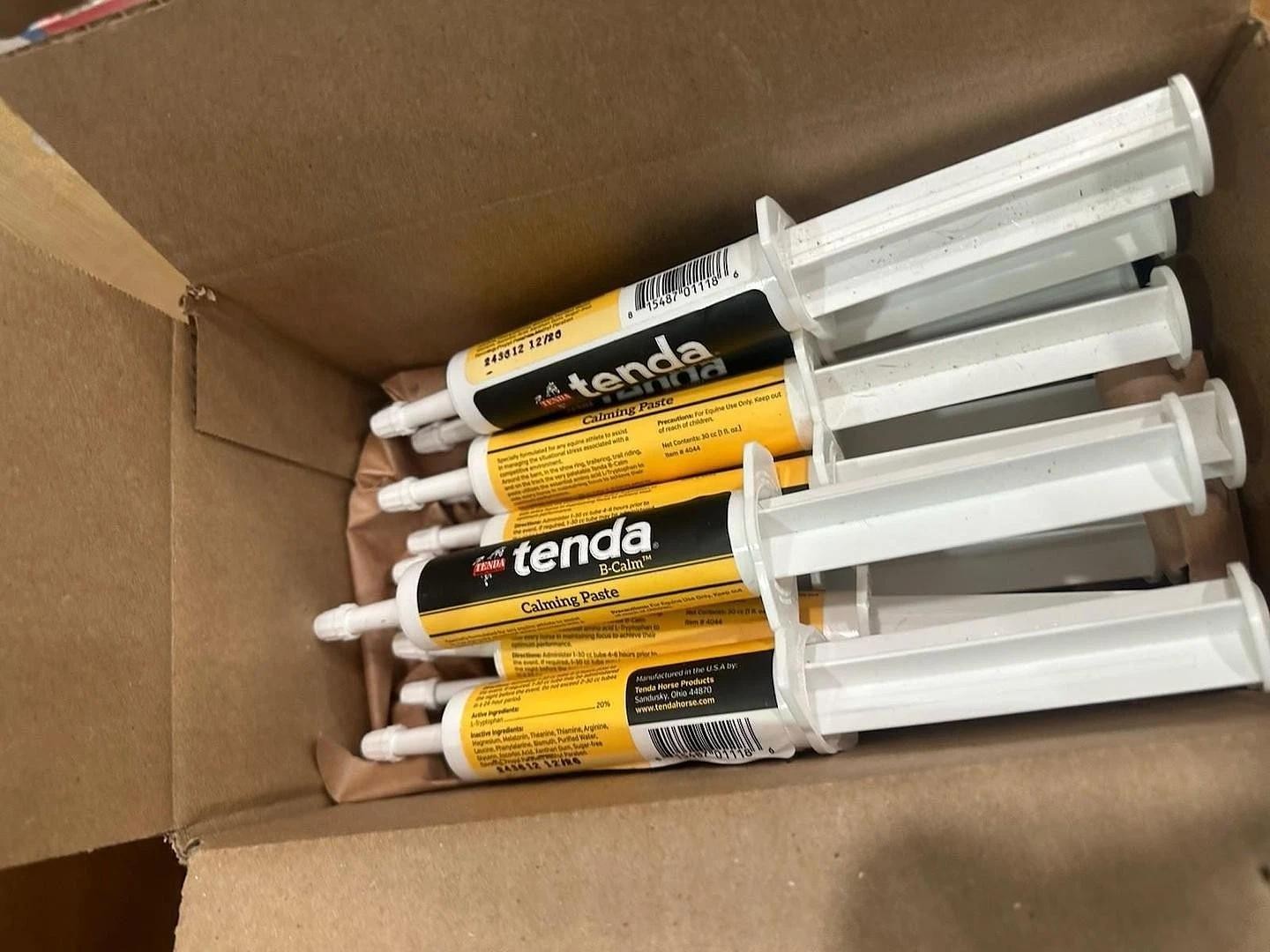 New! Tenda B-CALM CALMING PASTE 30 cc For horses horse Manage stress & focus