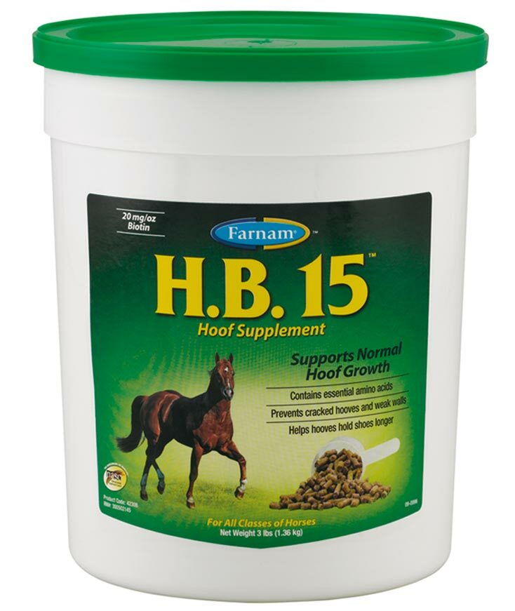 H.B.15 Biotin and vitamin supplement for hoof health and growth 600 g Farnam