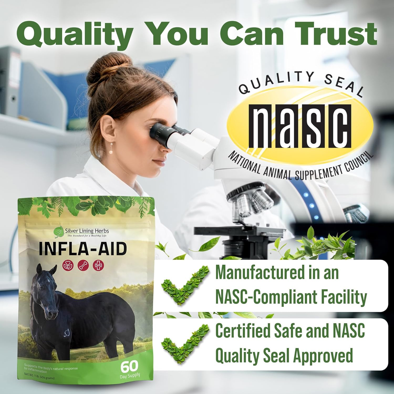Infla-Aid for Horses – Natural anti Inflammatory Supplement for Inflammation Rel