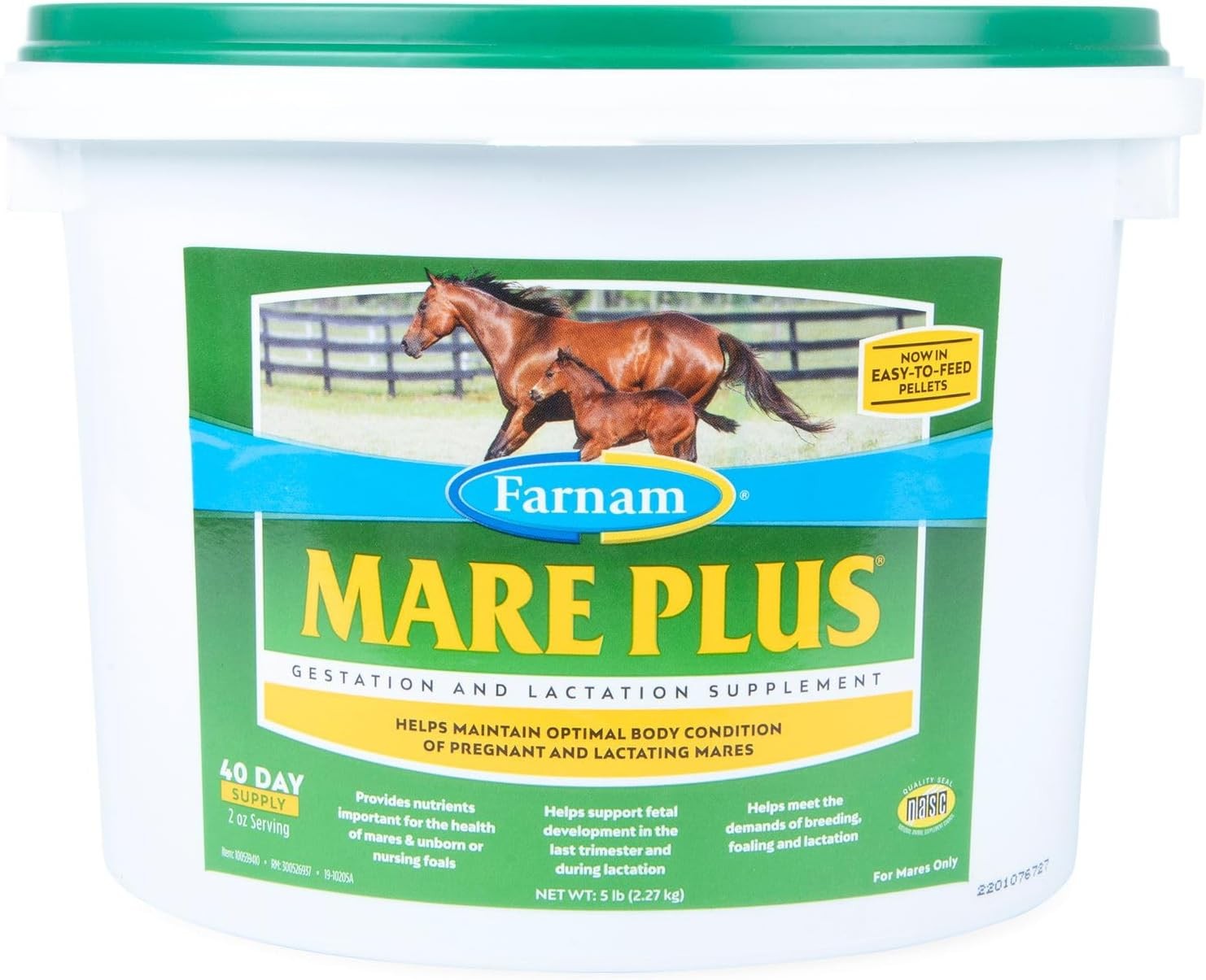 Farnam Mare Plus Gestation & Lactation Supplement 5 5 pounds,, 40 Day Supply