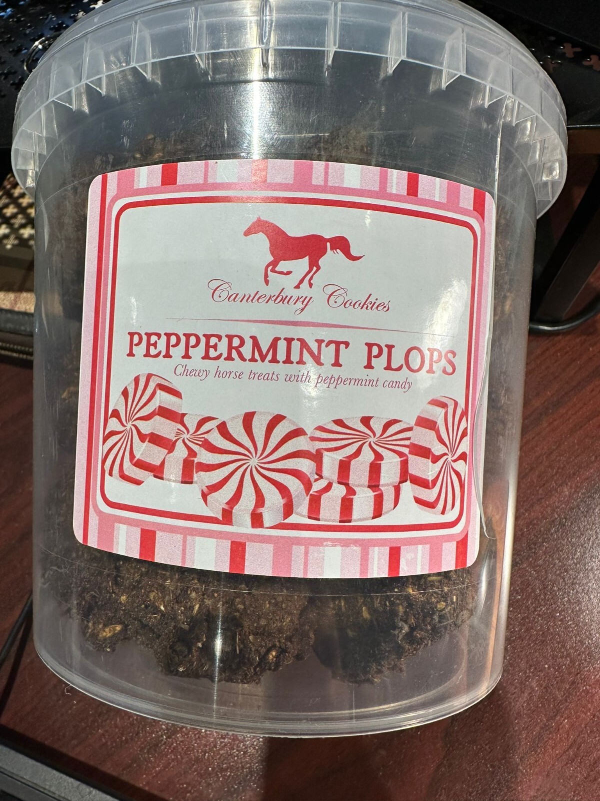CANTERBURY COOKIES Peppermint Plops – Horse Treats – 48 oz Container