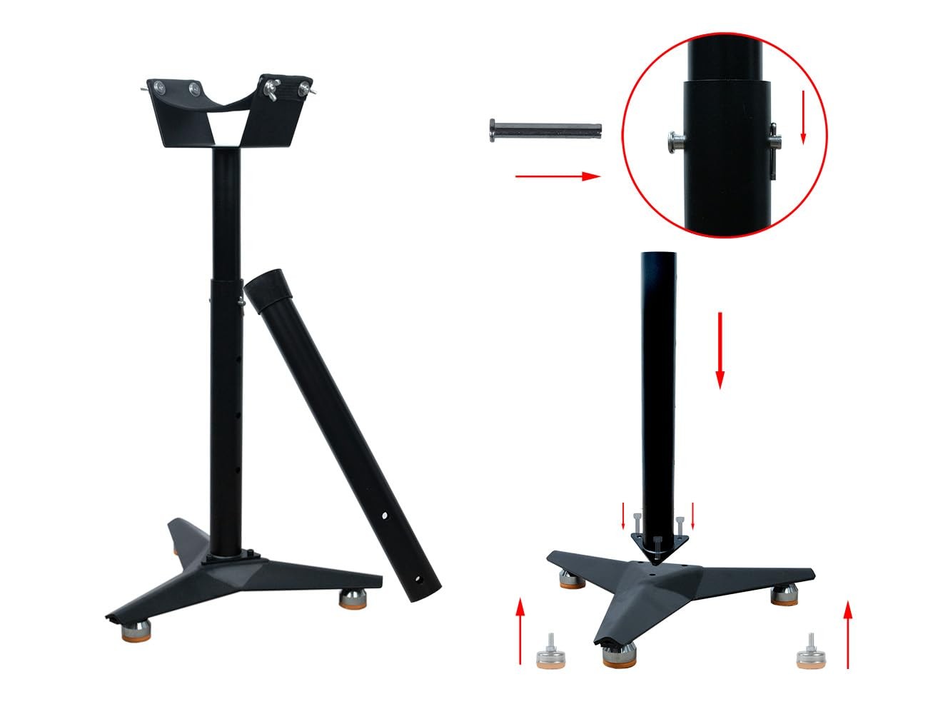yskjyxgs Blacksmith Farrier Horse Hoof Stand Metal Hoof Stand with Adjustable…