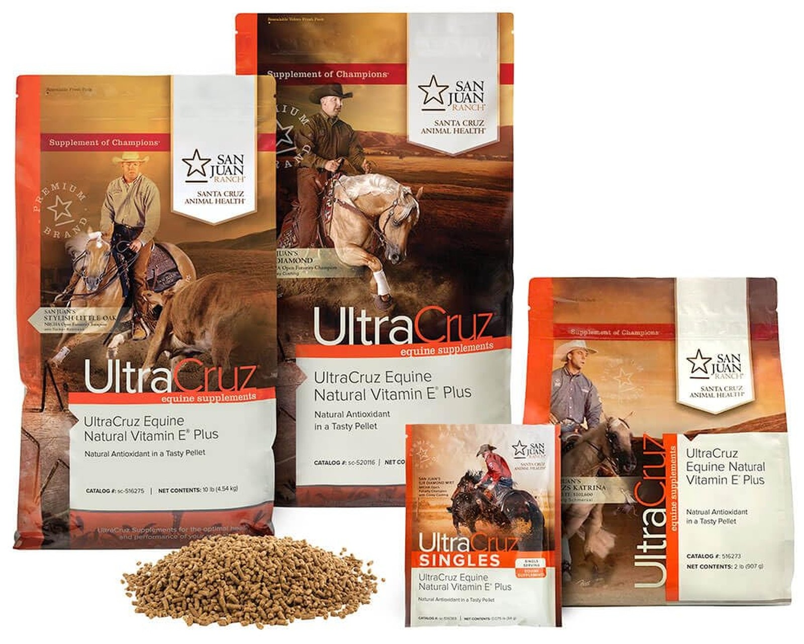 UltraCruz Equine Natural Vitamin E Plus Supplement for Horses, 2 lb, Pellet (…