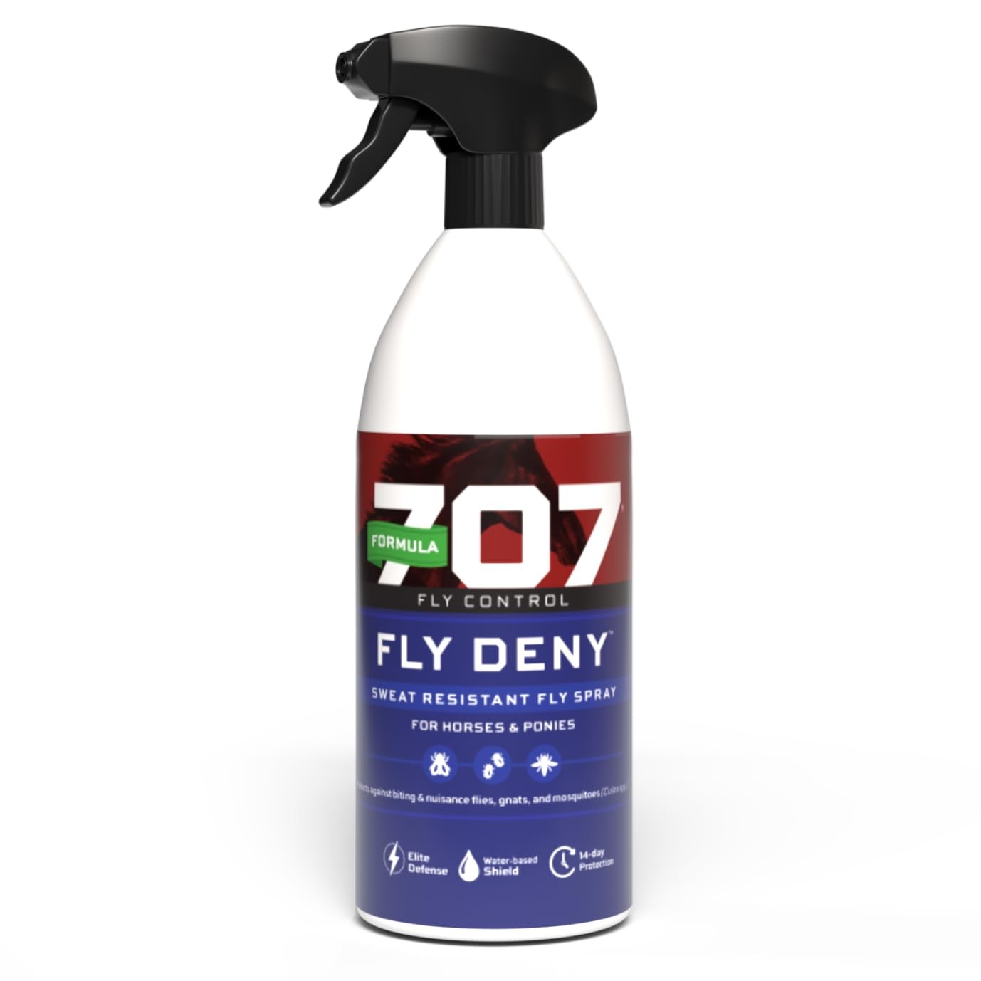 Formula 707 Fly Deny Spray for Horses & Ponies, Sweat-Resistant 14-Day Protec…