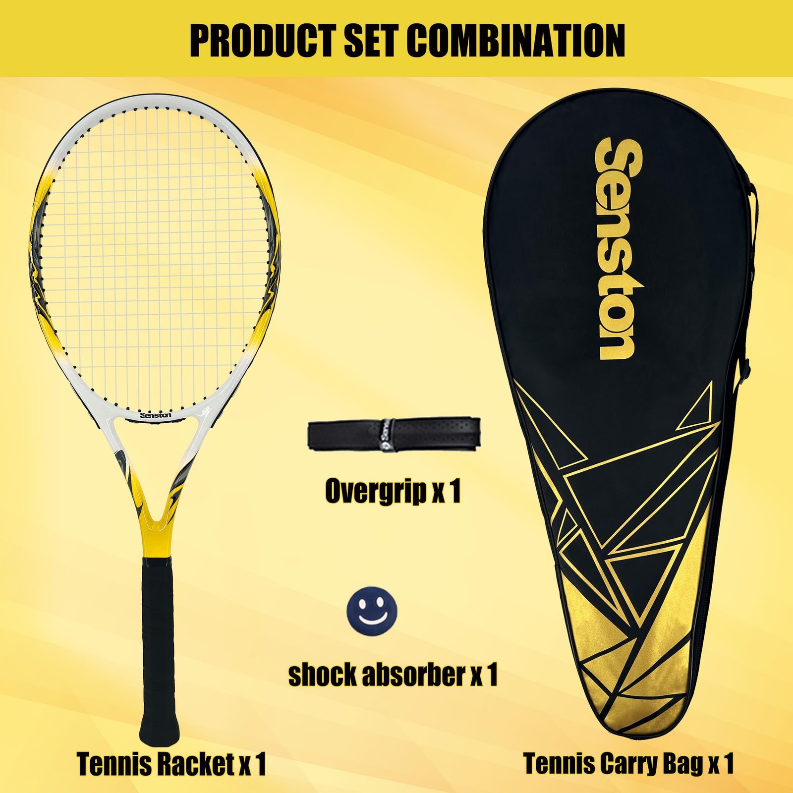 Tennis Racket 68.6cm, Professional Training Tennis Racket for Women Men