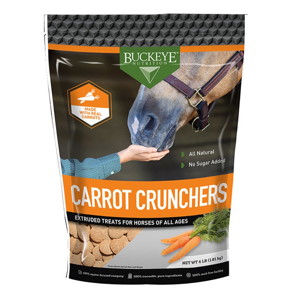 88RJ Buckeye Nutrition Horse Tack Digestible Healthy Carrot Treats 4 Lbs