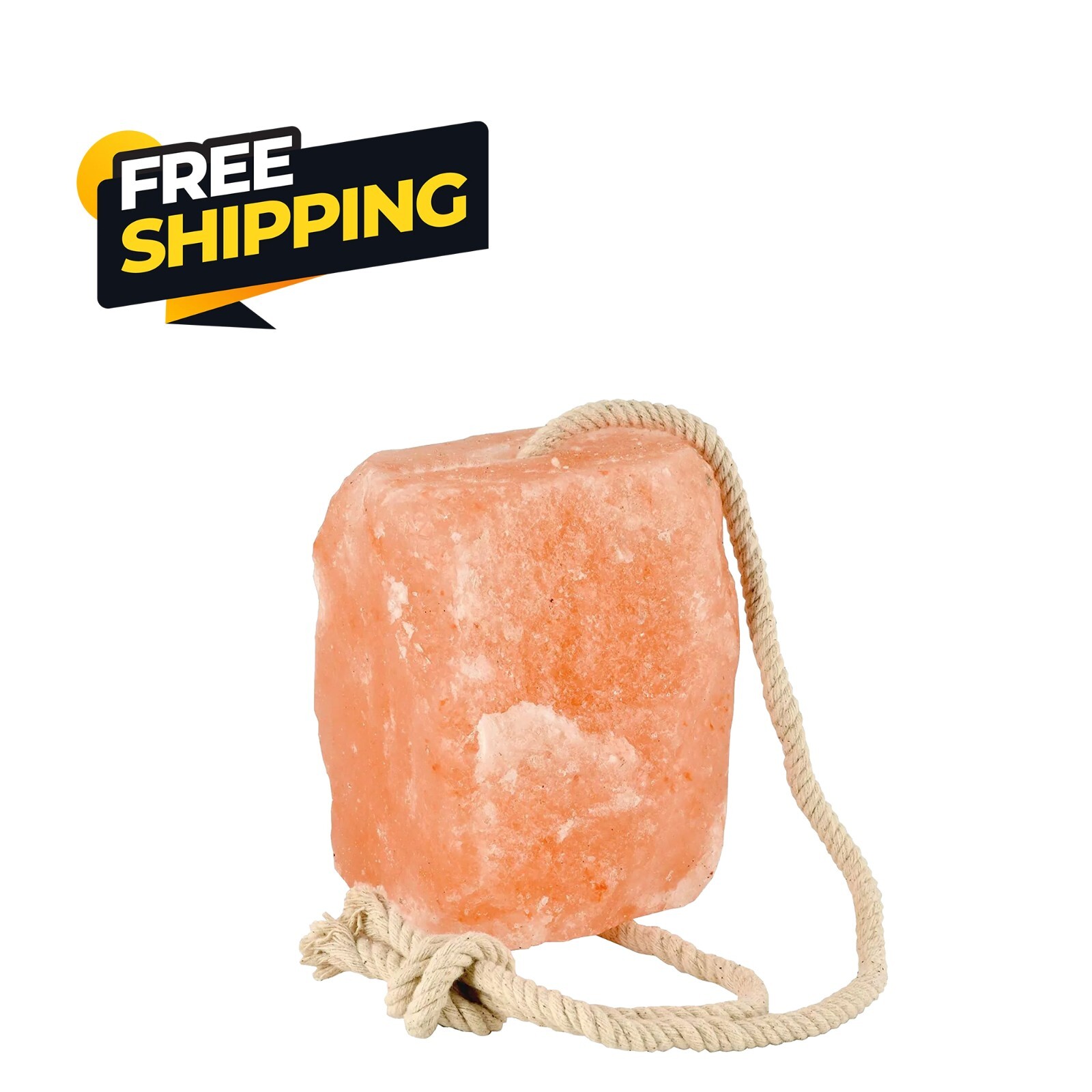 Horse Treats, Himalayan Animal Salt Lick Block 5-6 lb w/ Rope For Deers & Horses