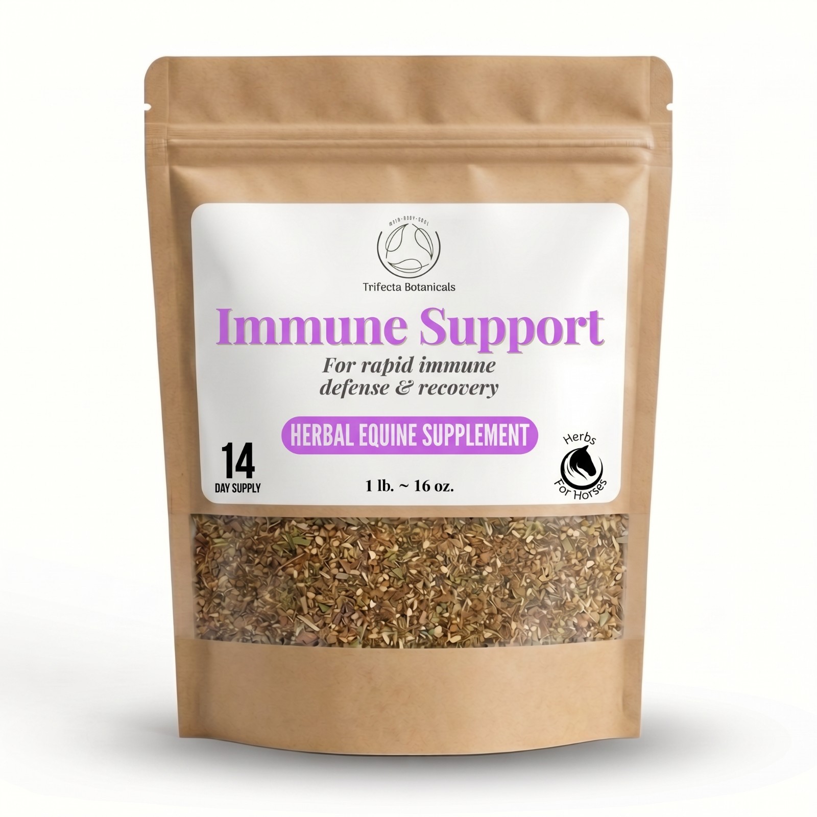 Immune Support Herbal Horse Supplement – Fast Acting Natural Herbs for Horses