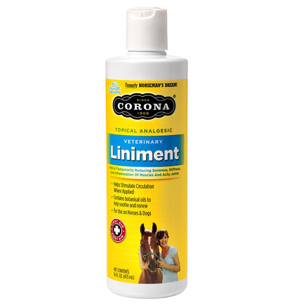 93RJ Manna Pro Corona Topical Analgesic Veterinary Horse Joints Liniment 16Oz