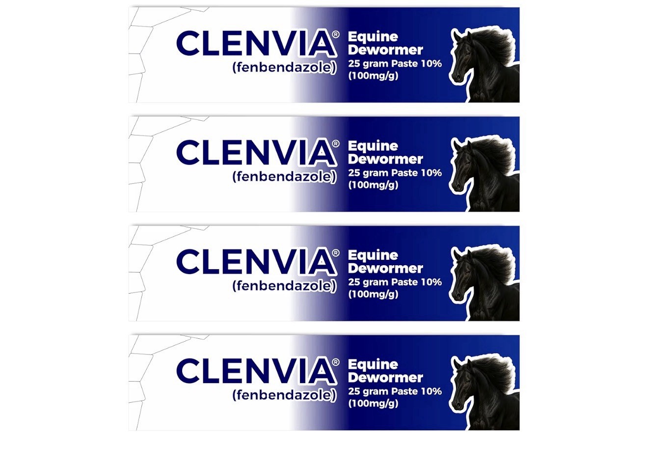 Horse Paste 10% – 25G Syringes – Oral Deworming Paste for Horses PACK OF 4