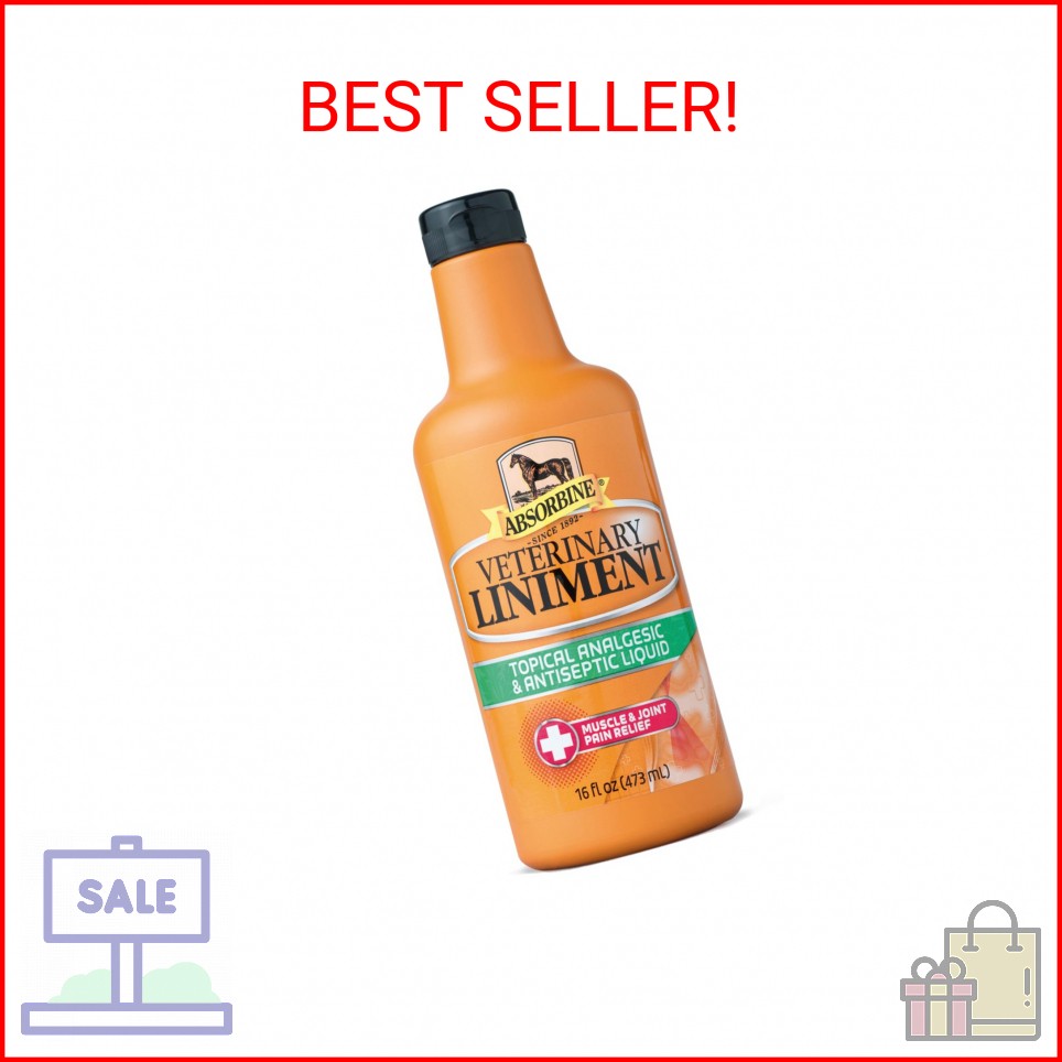 Absorbine Veterinary Liniment Liquid, Topical Relief for Muscle, Joint & Arthrit