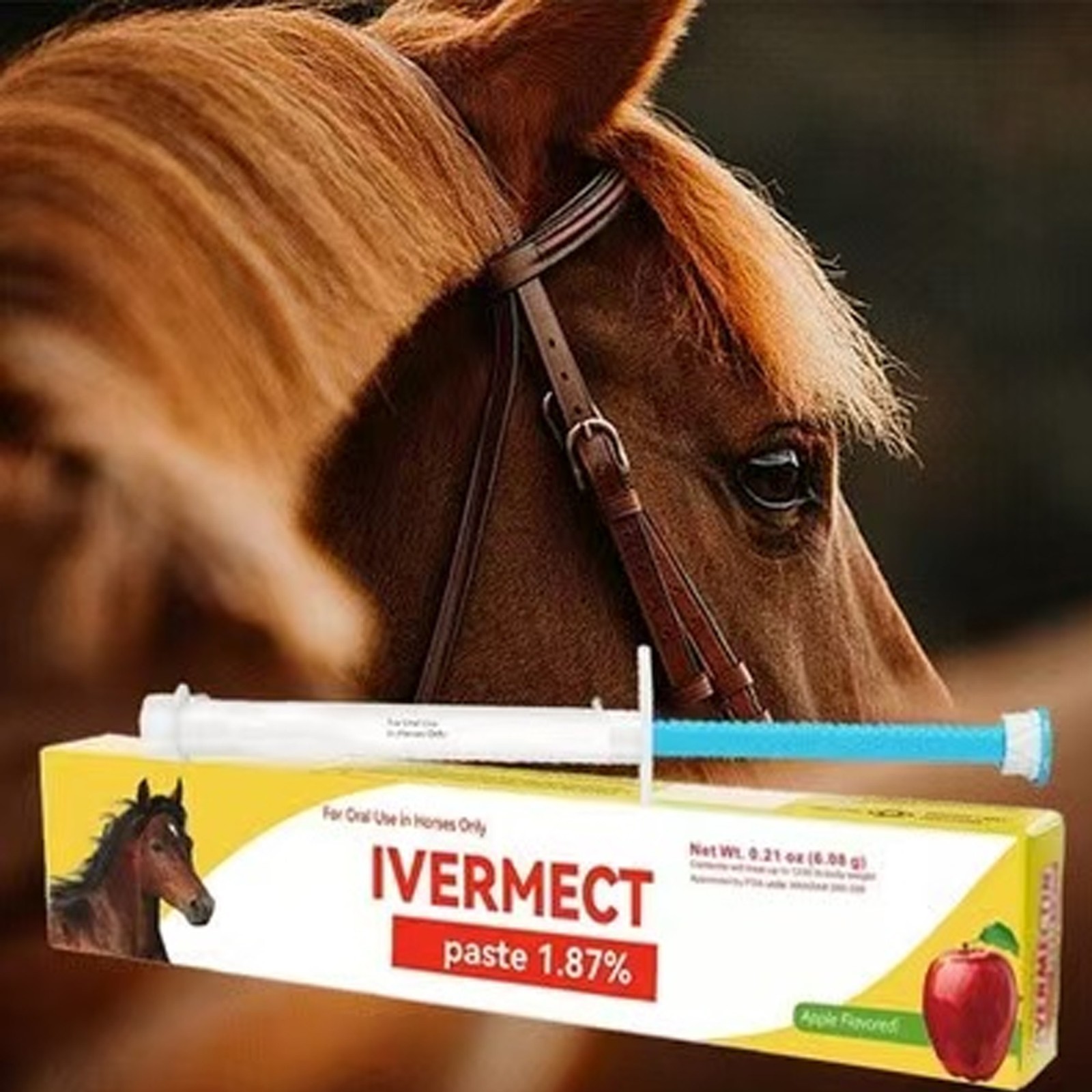 10 Pack New Paste Wormer Horse Dewormer Apple Flavor US Free Shipping EXP 1/2028