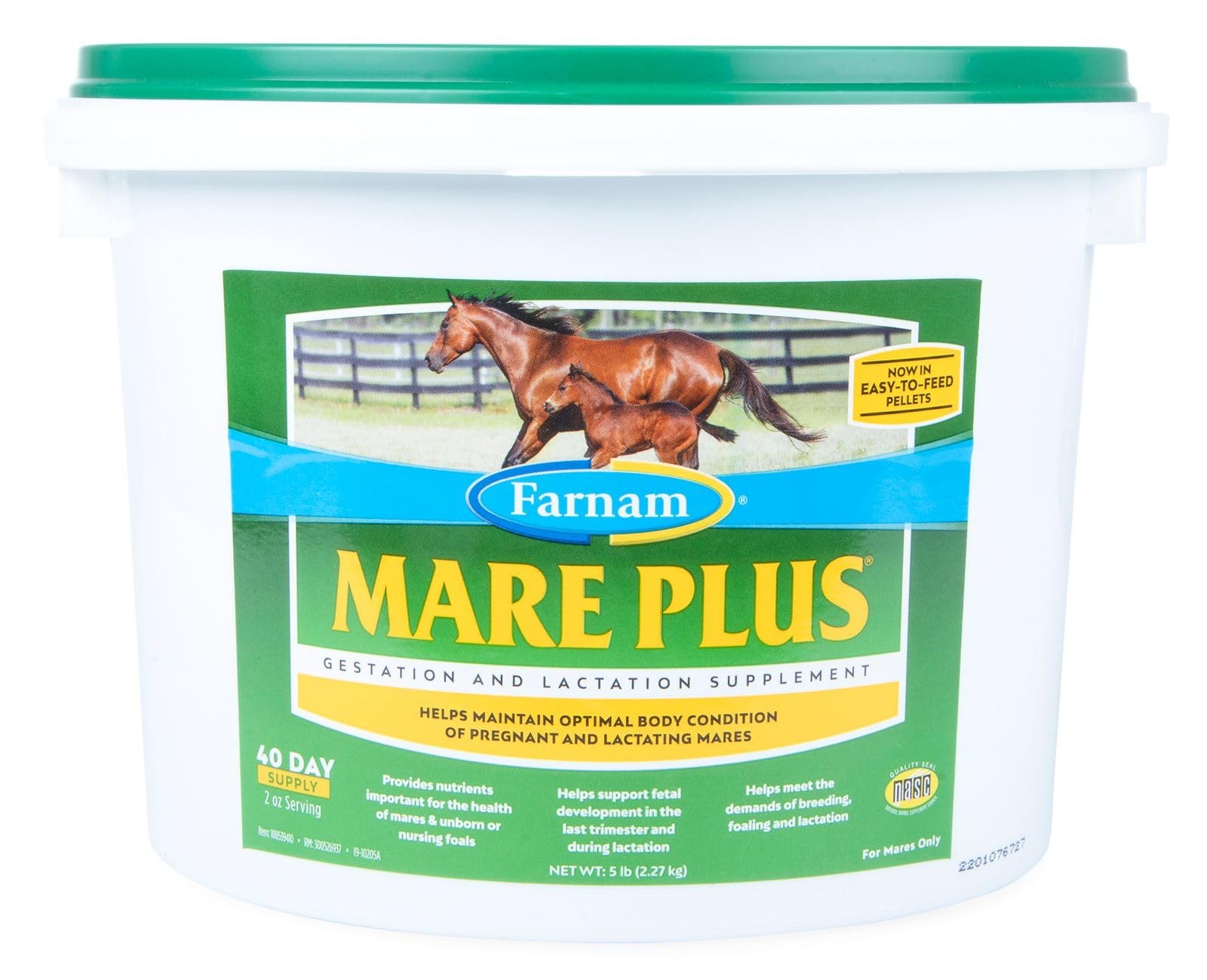 Farnam Mare Plus Gestation & Lactation Supplement 5 5 pounds,, 40 Day Supply