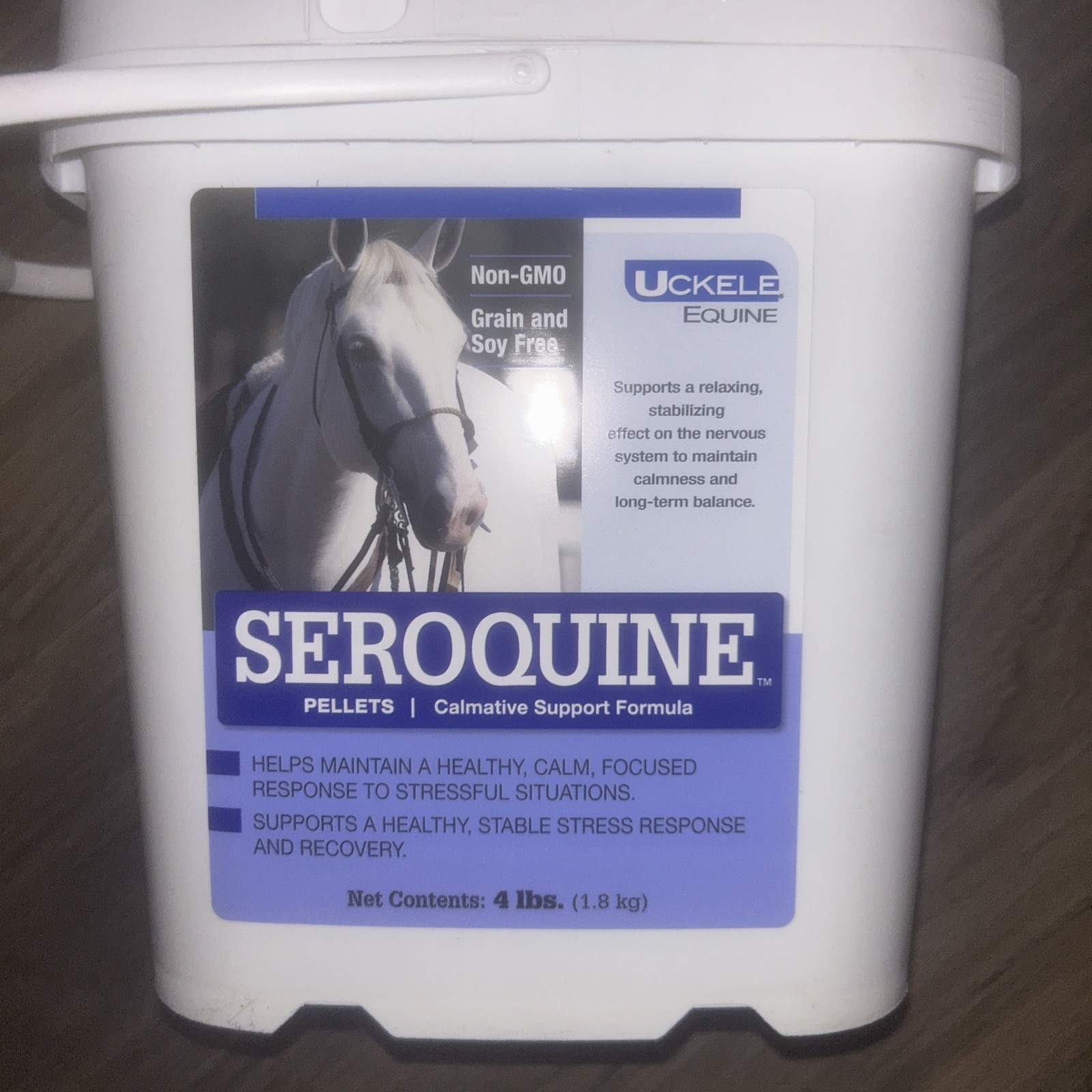 Seroquine Pellet, Calming Supplement for Horses, 4 Lb