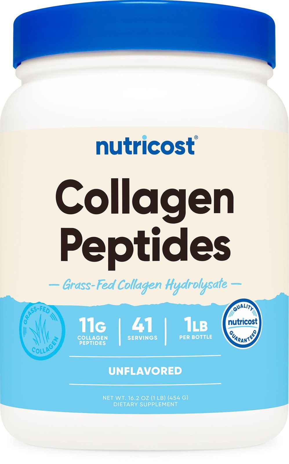 Nutricost Collagen Peptides Powder 1LB (454 G) – 1 Pound (Pack of 1), White