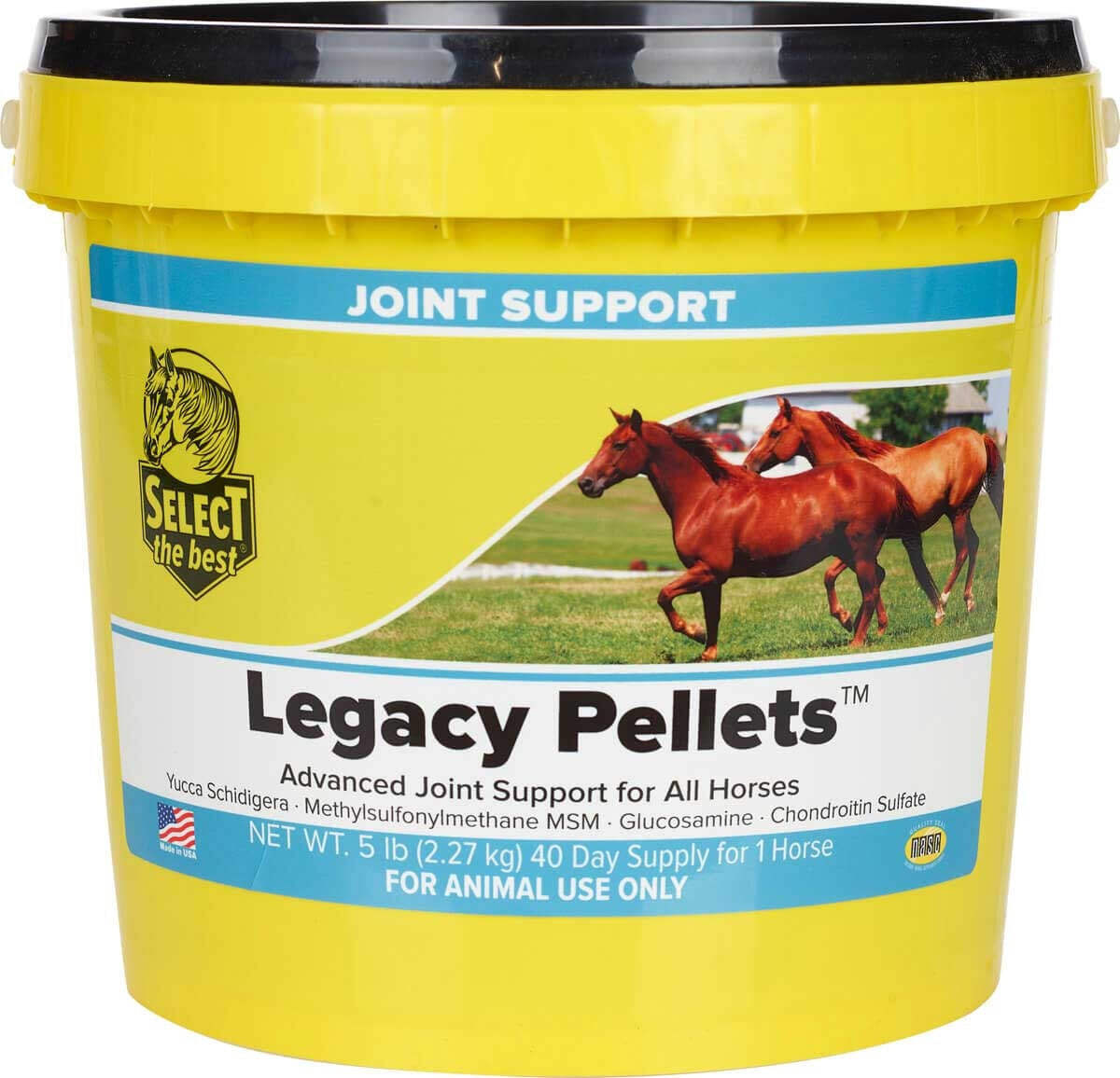 New! LEGACY PELLETS 5 lb. Senior aging horse supplement for joint support