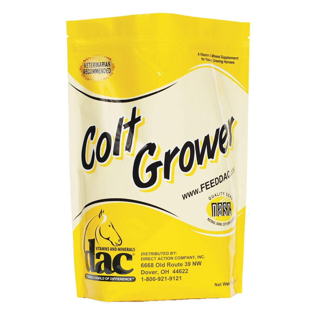 New! dac COLT GROWER SUPPLEMENT 5 lbs. Young horse diet Nutrients vitamins more!