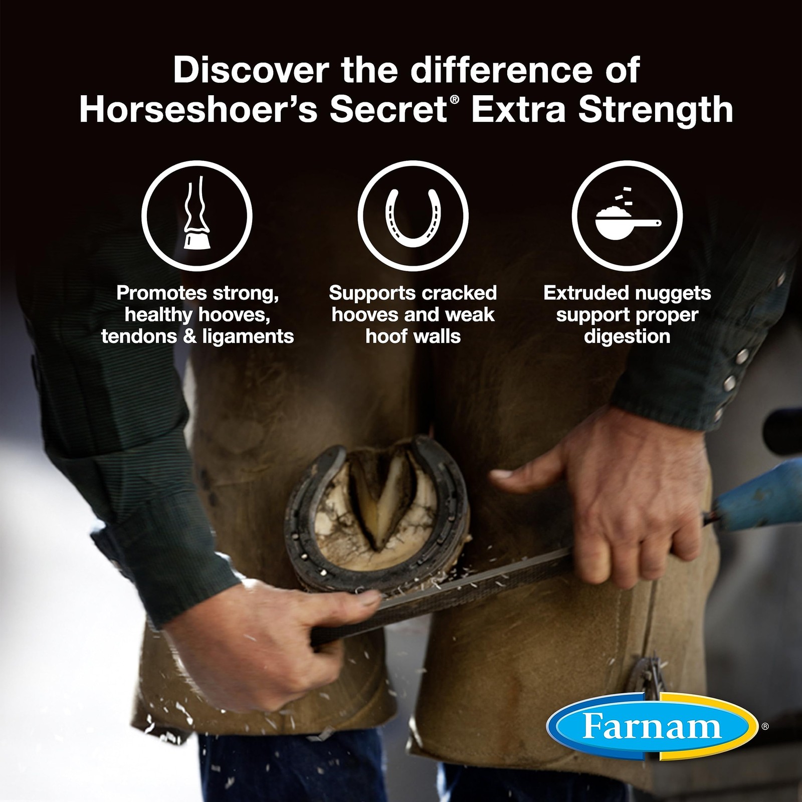 Farnam Horseshoers Secret Extra Strength Hoof Supplements Connective Tissue