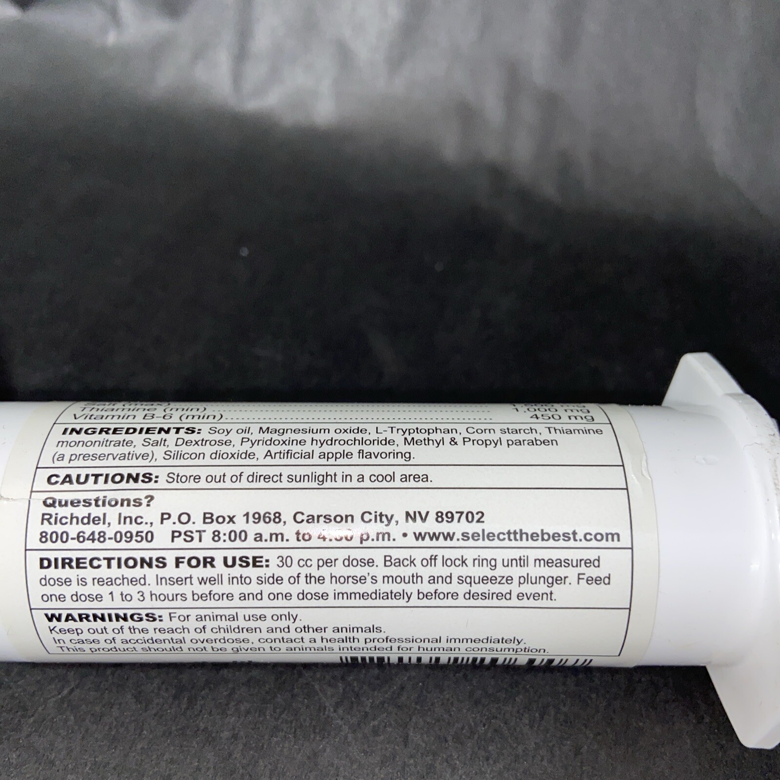60cc At-Ease MegaDose Natural Amino Acid, Vitamin & Mineral For All Horses *R4B