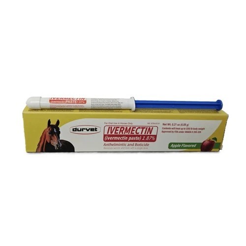 Lot of 6 Horse Dewormer Paste 1.87% – Apple Flavor – EXP: 10/2027+