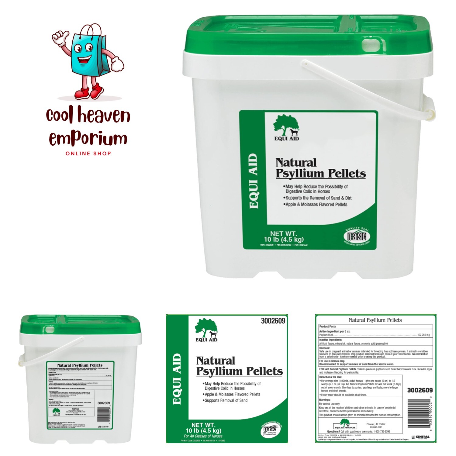 Equi Aid Natural Horse Psyllium Pellets Supplement, Supports Removal of Sand …