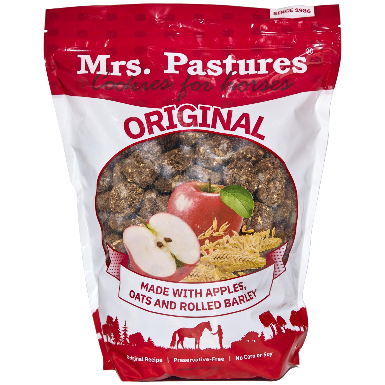 Mrs Pastures Cookies and Treats for Horses 5 Pound (Pack of 1), Multicolored