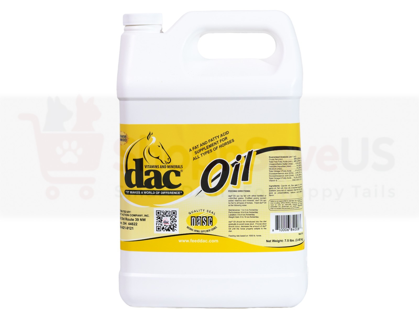 Dac Oil Gallon Horse Supplement