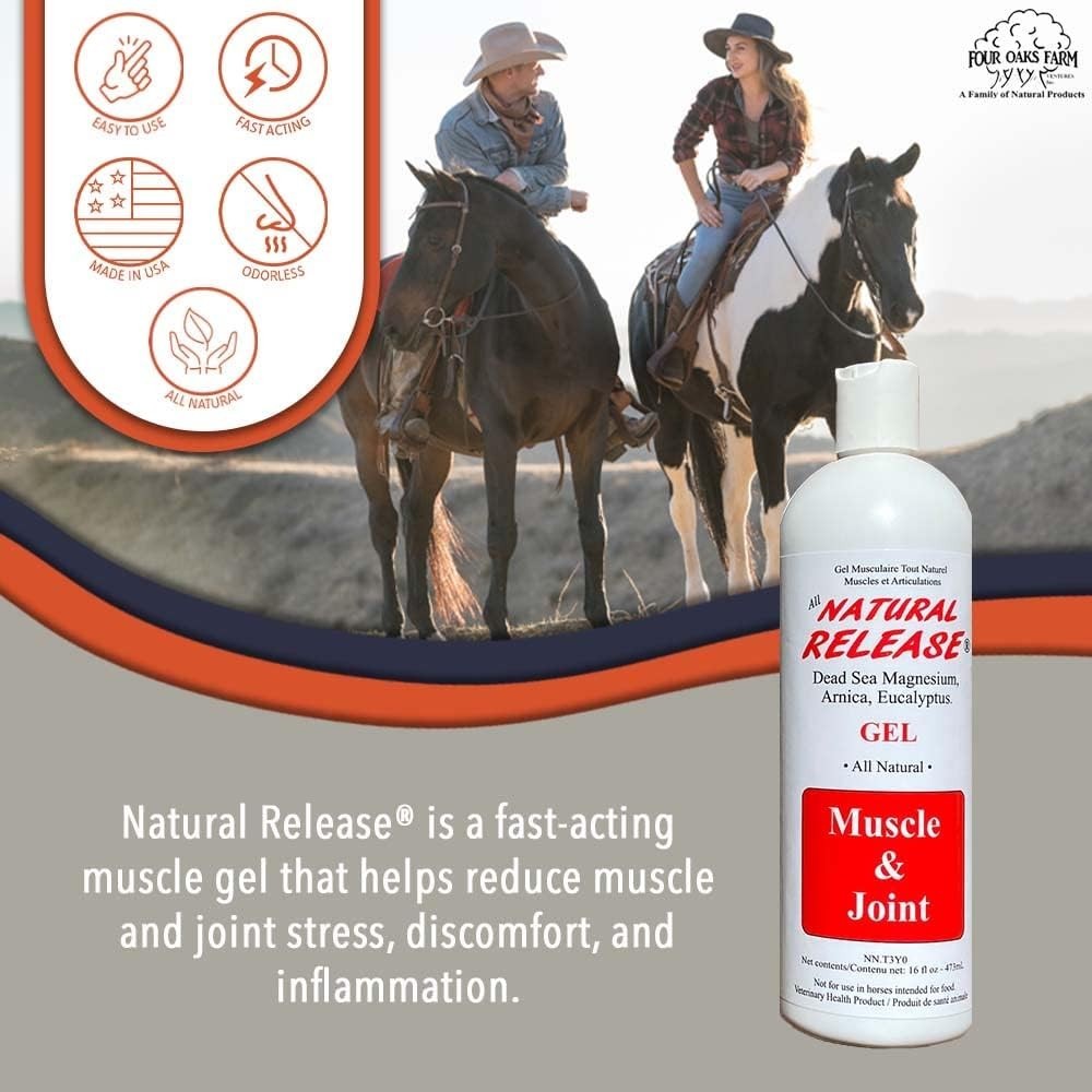Effective Eucalyptus Horse Liniment Gel – 16 oz for Muscle and Joint Pain