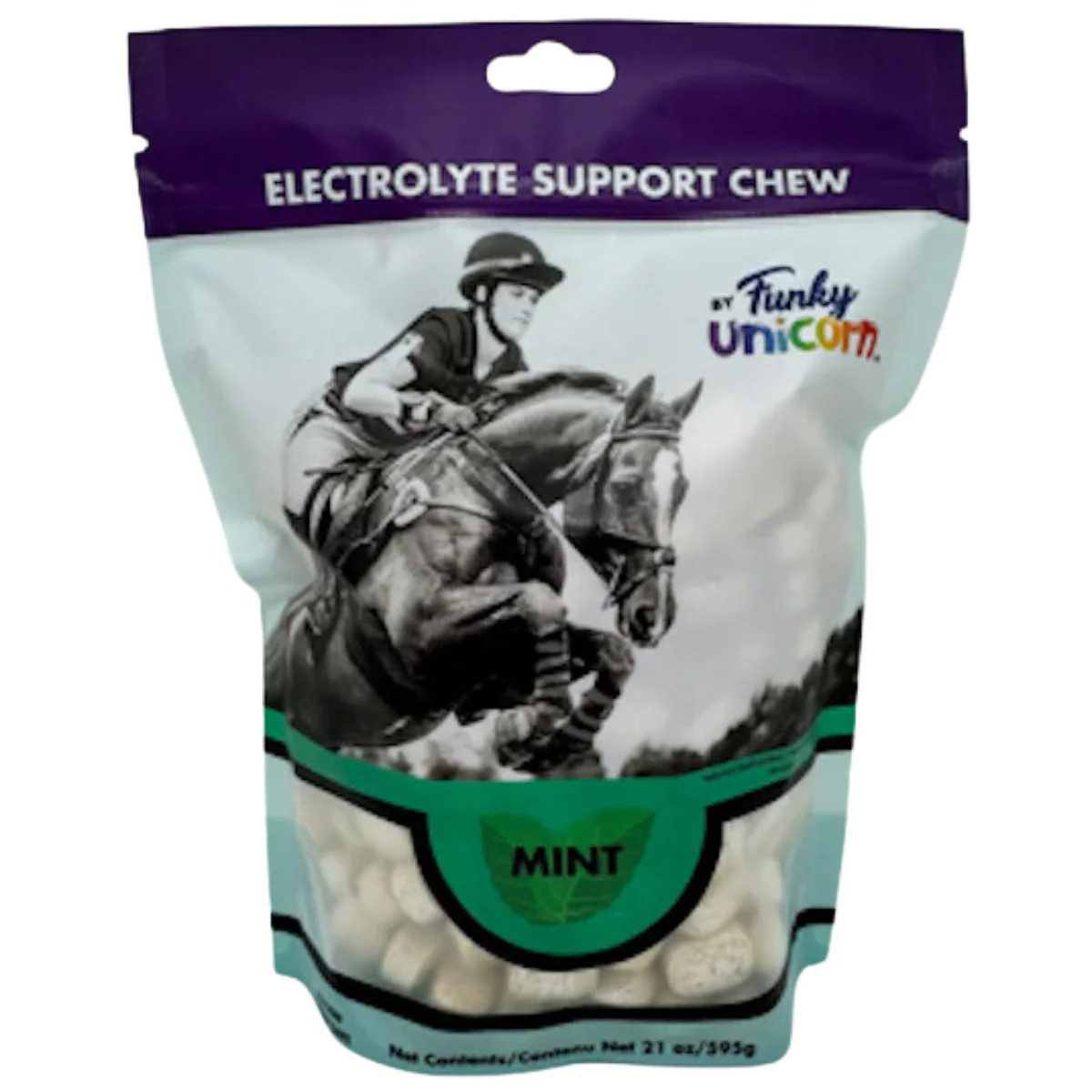 Funky Unicorn Electrolyte Cubes for Horses, Mint Flavor, Trainer’s Pack (21oz)