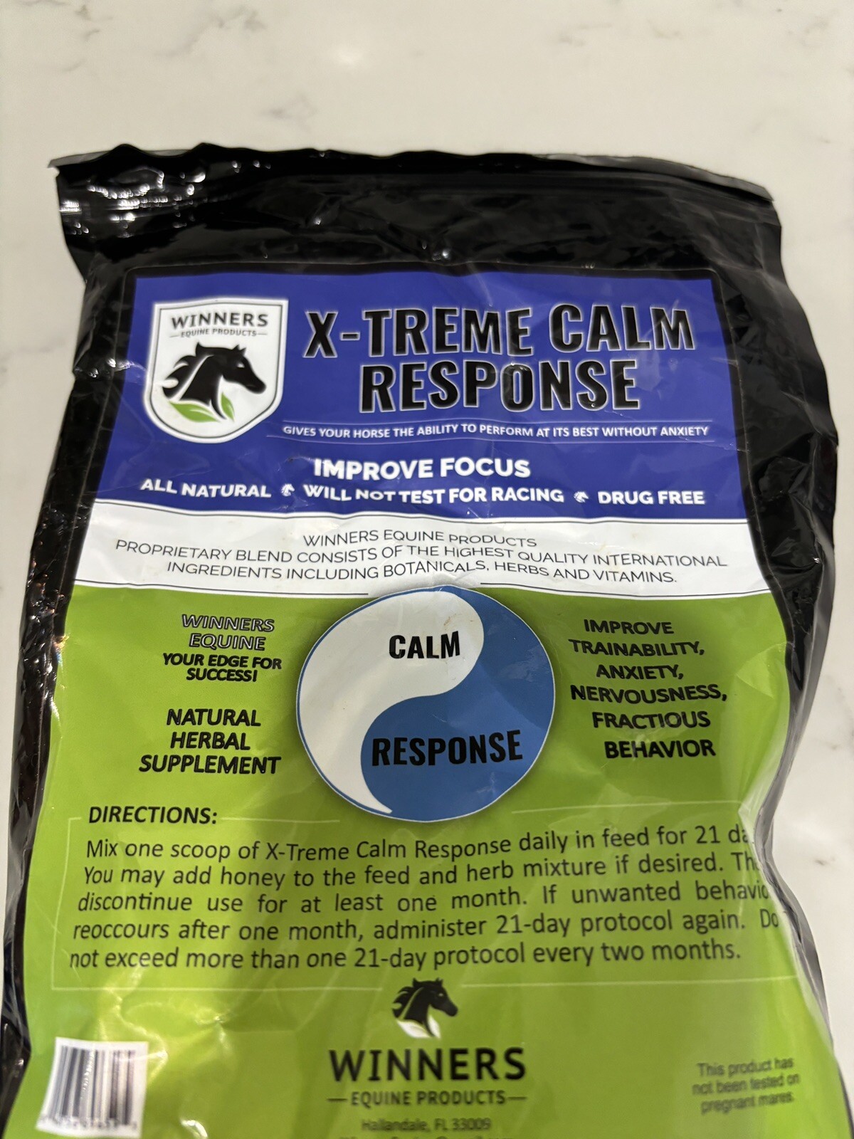 X-Treme Calm Response – Winners Equine Products – for nervous, fractious horses