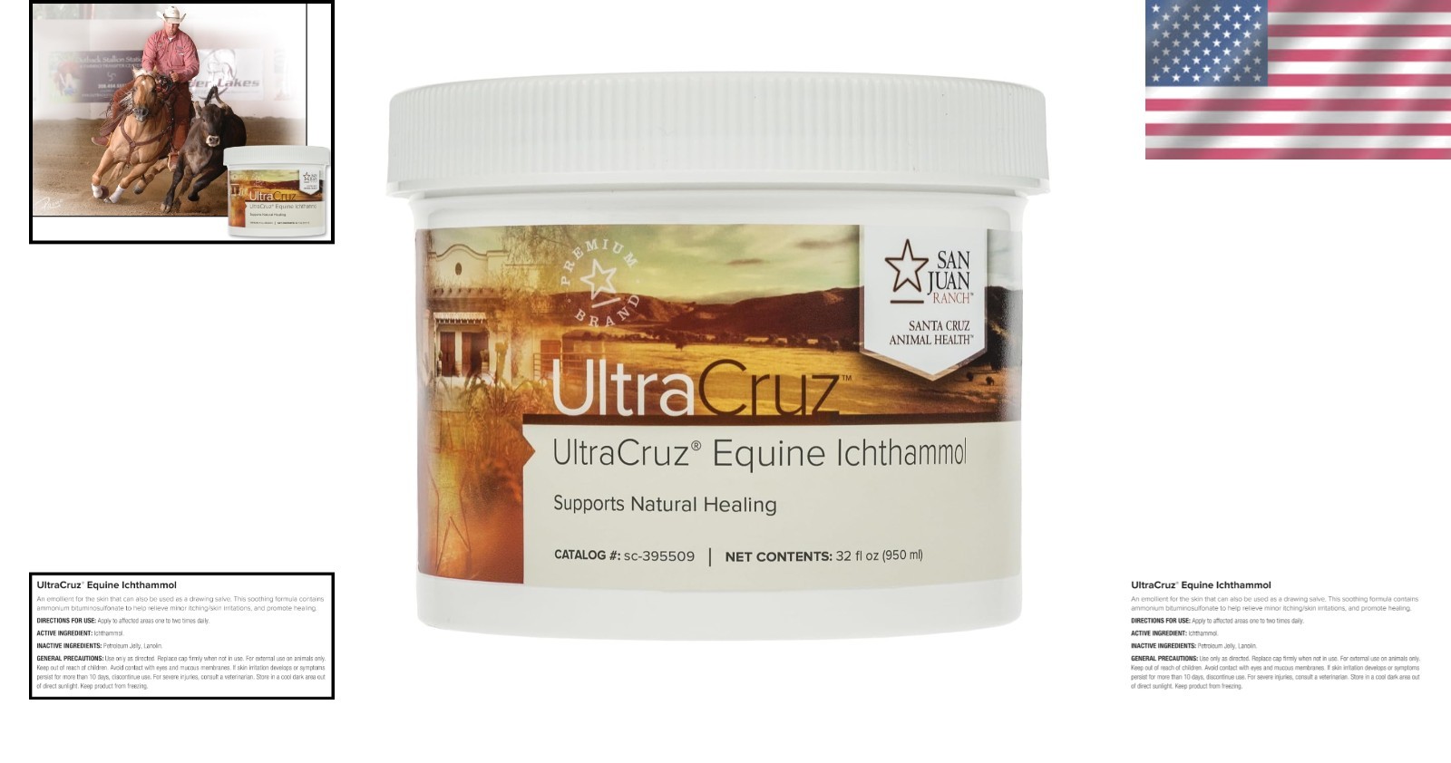 Equine Ichthammol 32oz – Topical Antiseptic Ointment