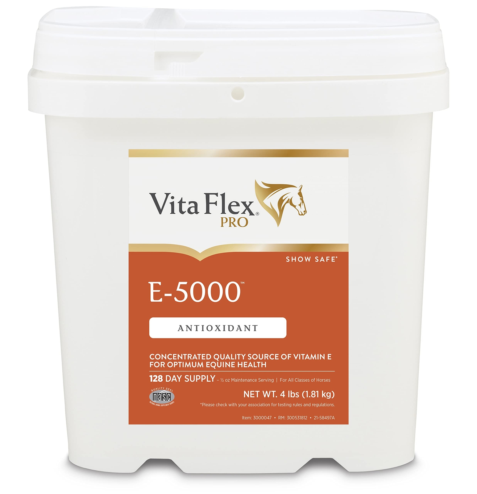 Vita Flex Pro E 5000 Vitamin E Powder for Horses 128 Day Supply Antioxidant 4…