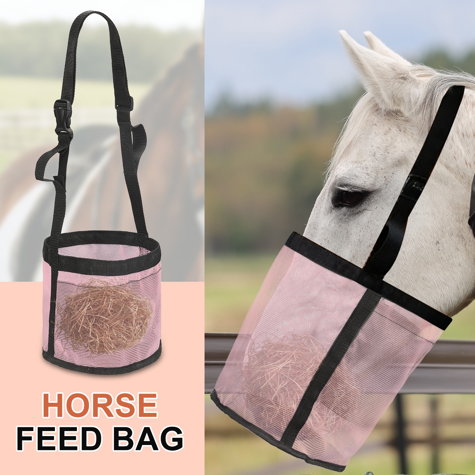 Horse Feed Bag Pink S Intended for Horse Feeding Grain
