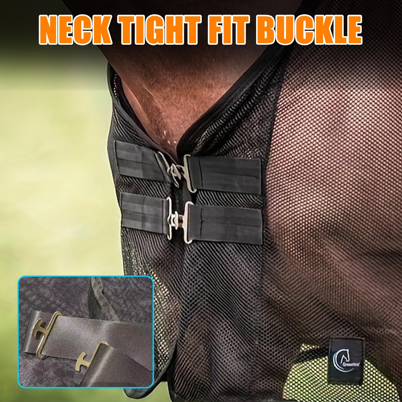 Horse Fly Sheet Breathable, Micro Mosquito Mesh with Adjustable Straps, Light…
