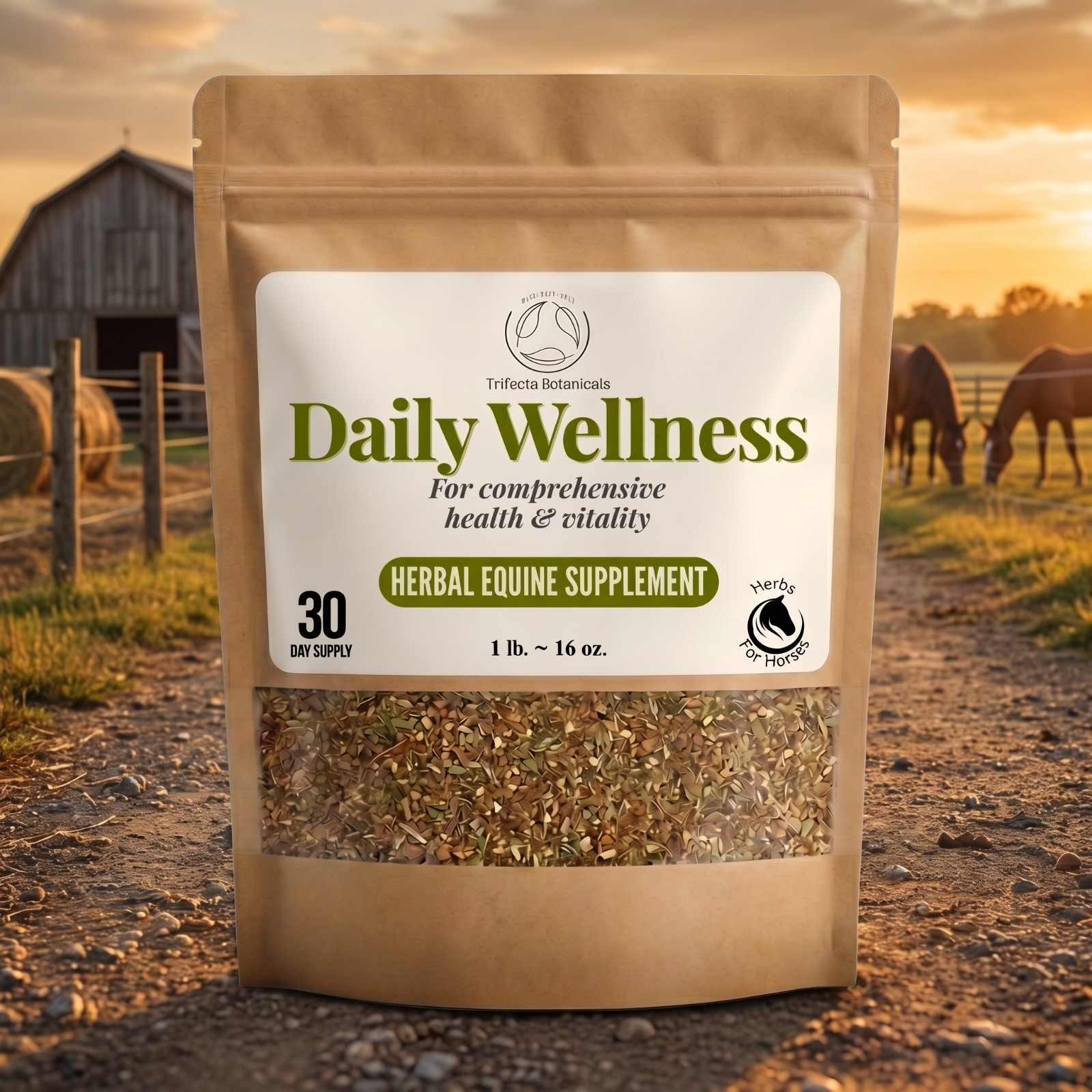 Daily Wellness Herbal Horse Supplement – Natural Health & Vitality Blend