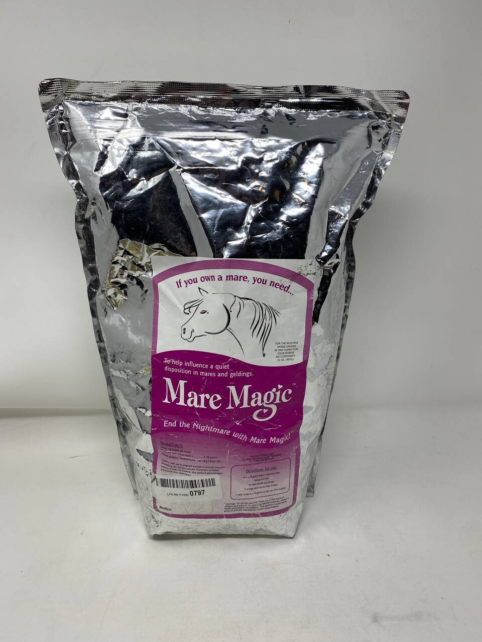 Mare Magic Calming Aid for Horses – 8oz – 60 Day Supply New & Sealed