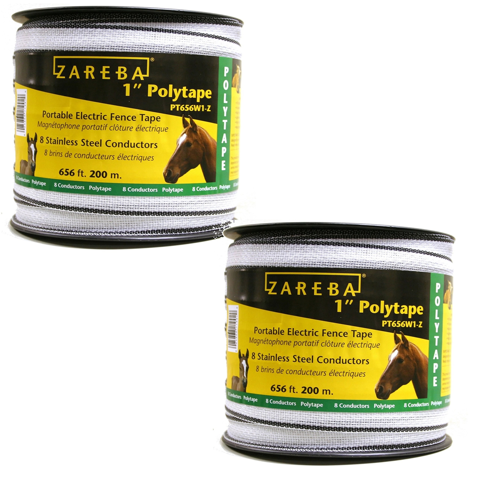 Zareba Systems PT656W1-Z 1″ Polytape (2 Pack), 200m 2 Pack
