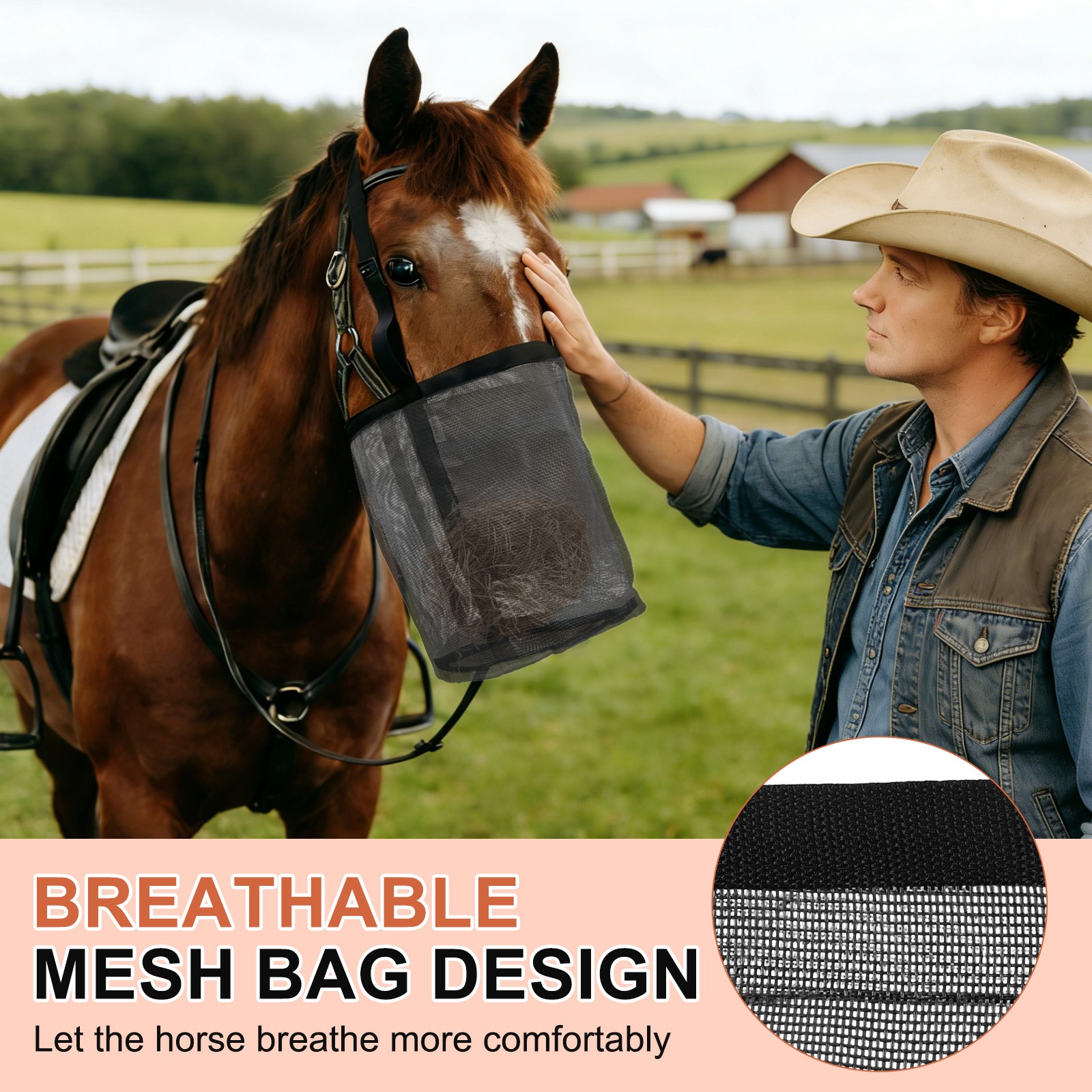 Horse Feed Bag Black M Intended for Horse Feeding Grain