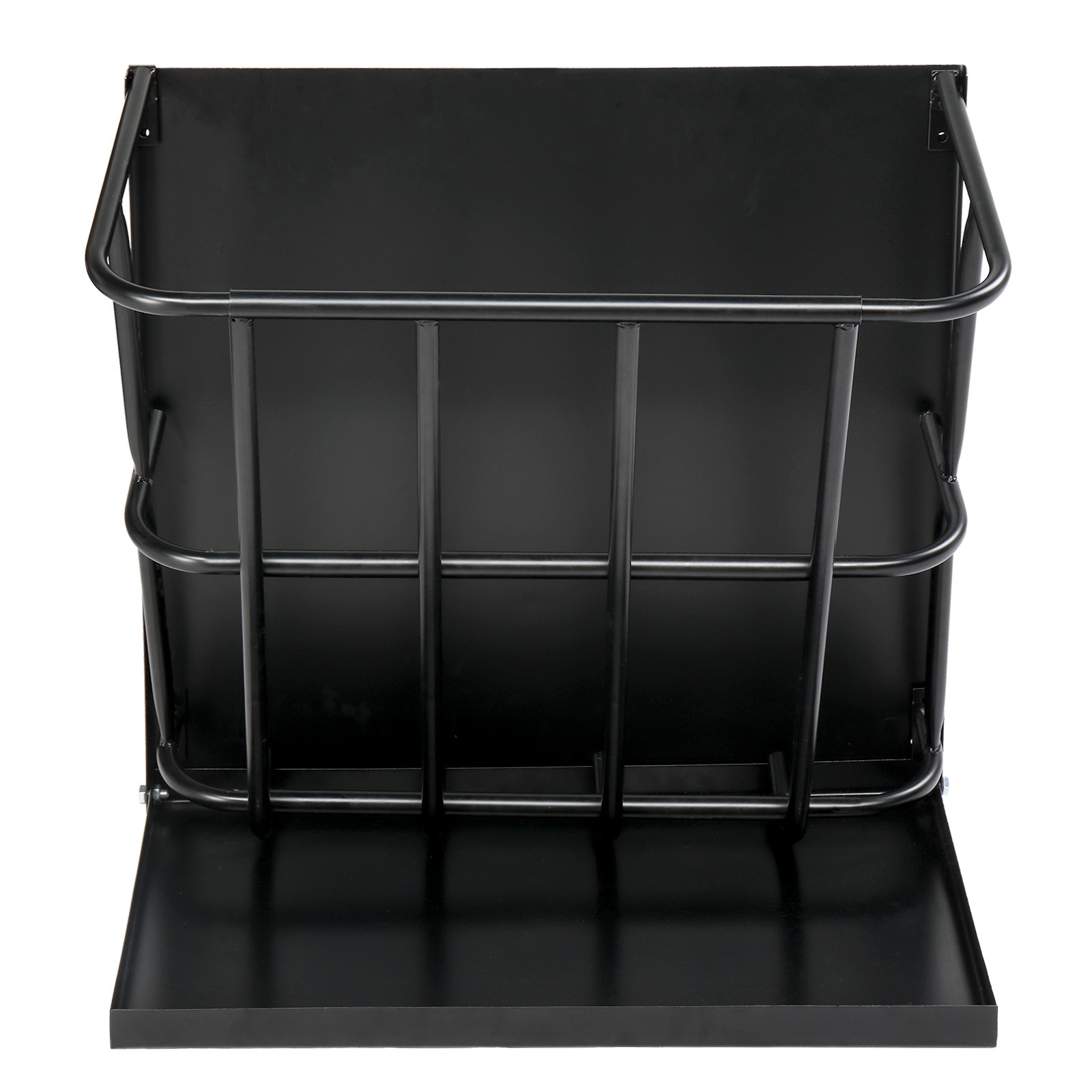2in1 Hay Feeder Detachable Grain Tray Goat Sheep Livestock Wall Mount Steel Rack