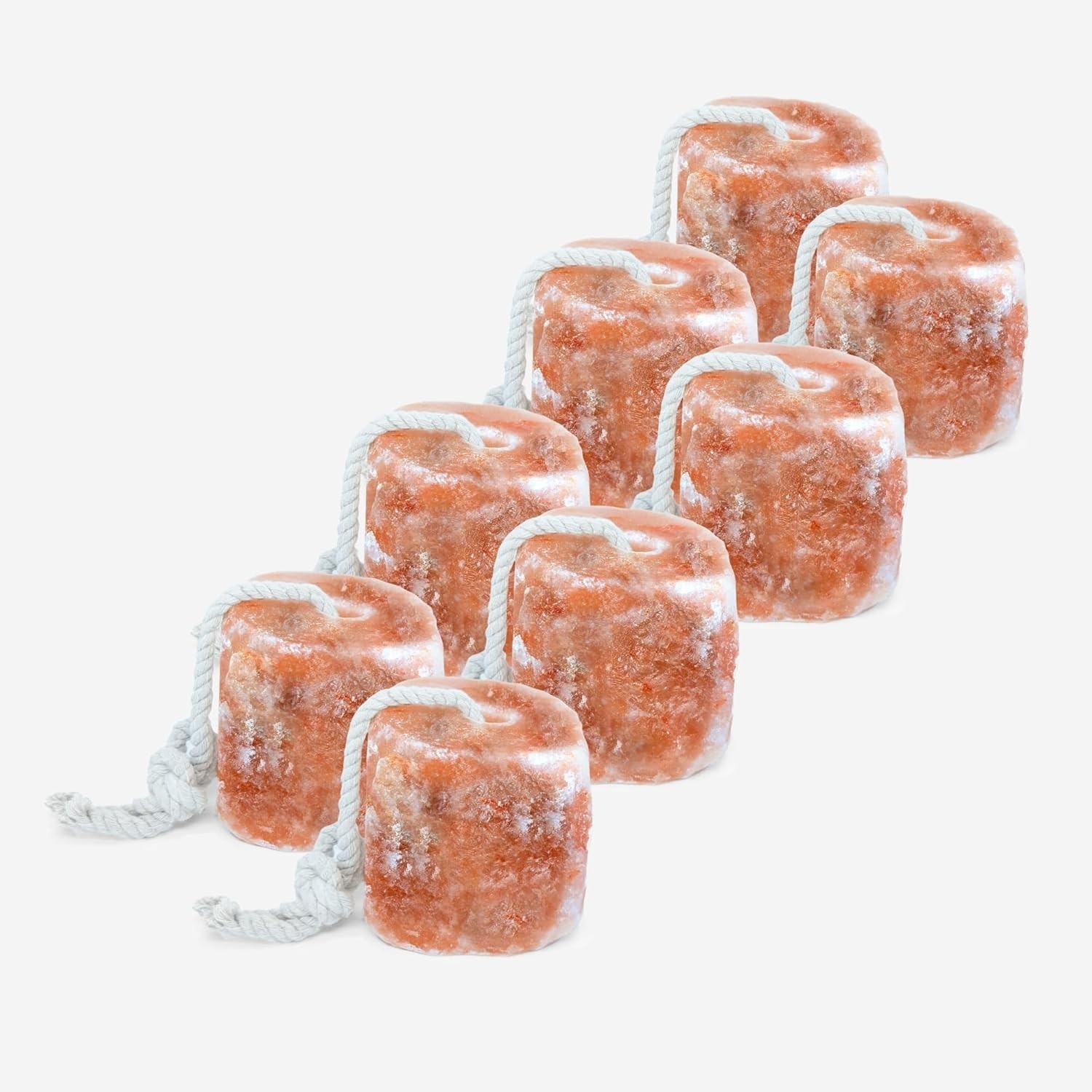 2lb Himalayan Salt Lick Block with Rope – 8 Pack for Horses & Livestock