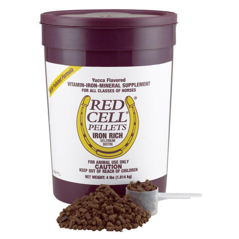 New! RED CELL PELLETS Vitamin Iron Mineral Supplement for All Horses 4 lbs.